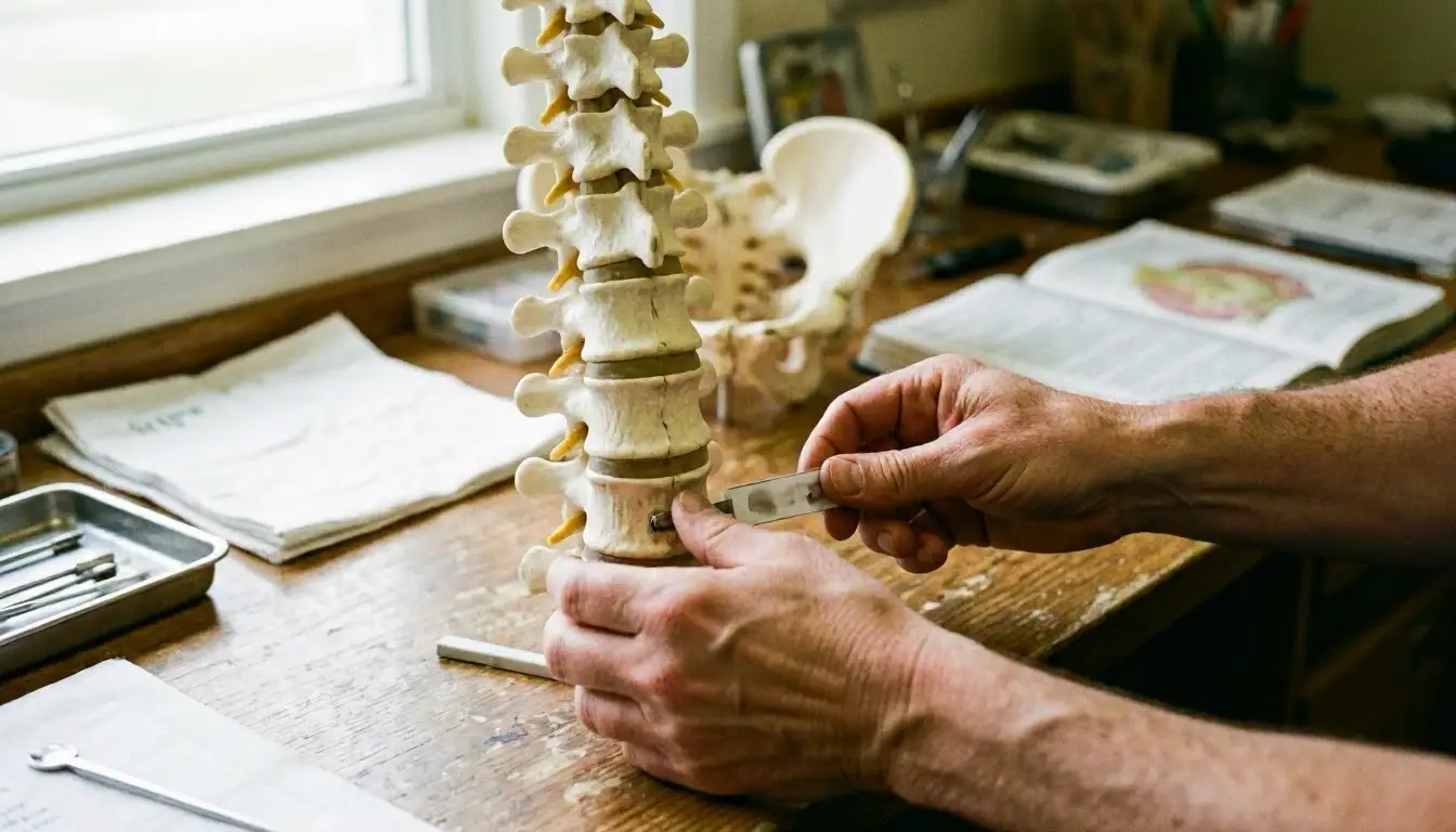 Lumbar Spine in Chiropractor: Lumbar Spine is the lower part of the spine, consisting of five—visual guide