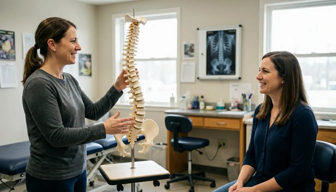 Scoliosis in Chiropractor: Scoliosis is a sideways curvature of the spine that often appears during—visual guide