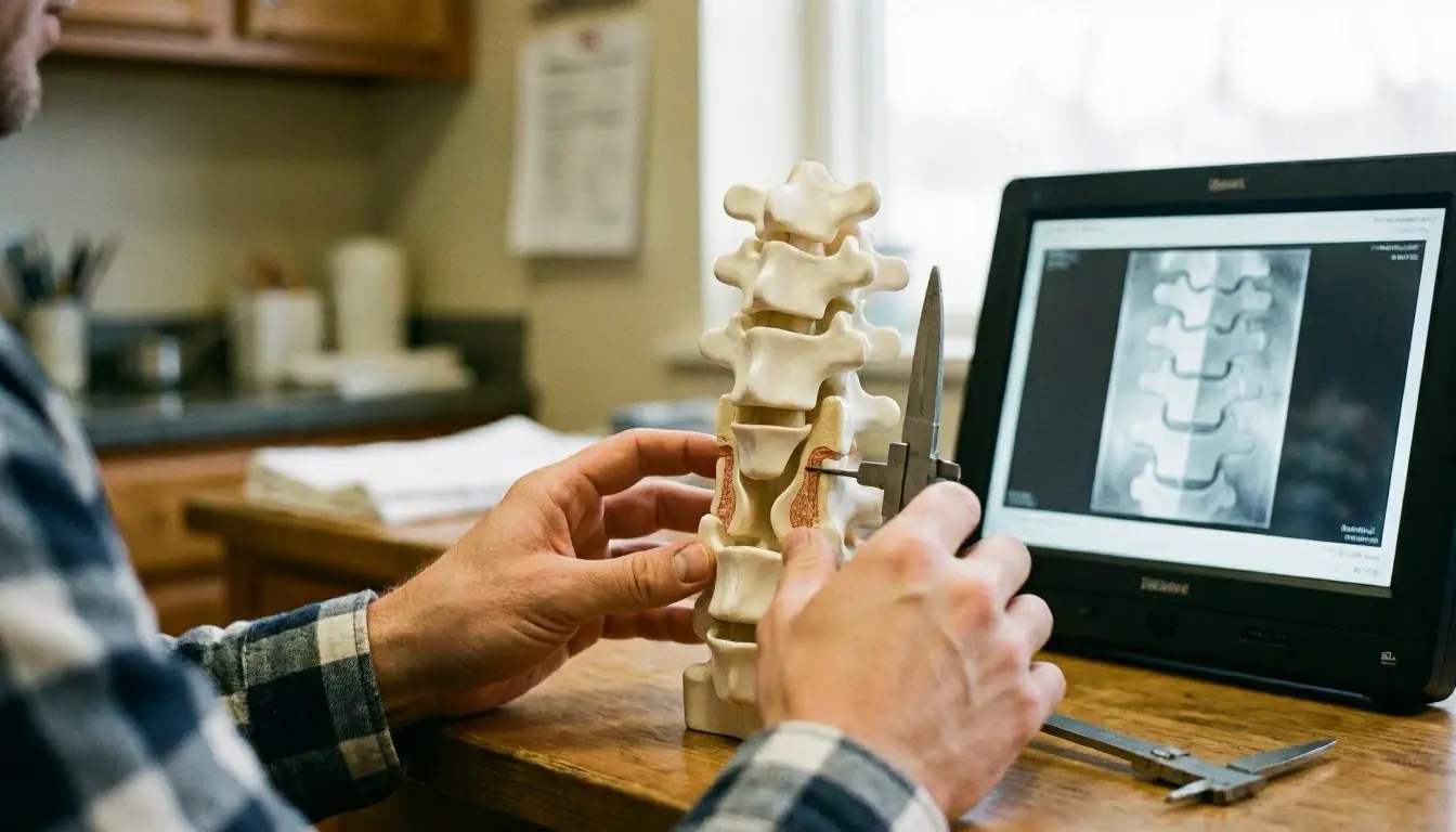 Spinal Stenosis in Chiropractor: Spinal Stenosis is a narrowing of the spaces within the spine, which—visual guide