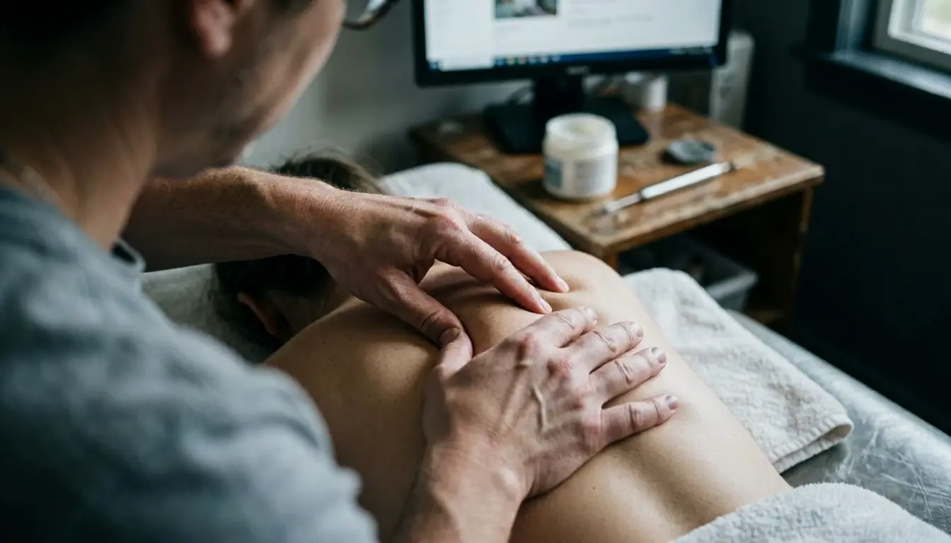 Trigger Point Therapy in Chiropractor: Trigger Point Therapy is a manual treatment method that targets tight knots—visual...